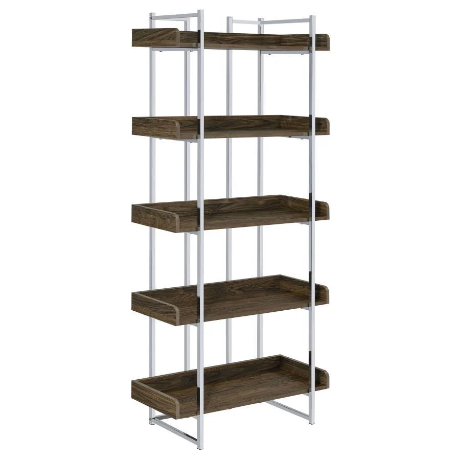 Angelica - Bookcase - Brown - Funk Metal Works LLC