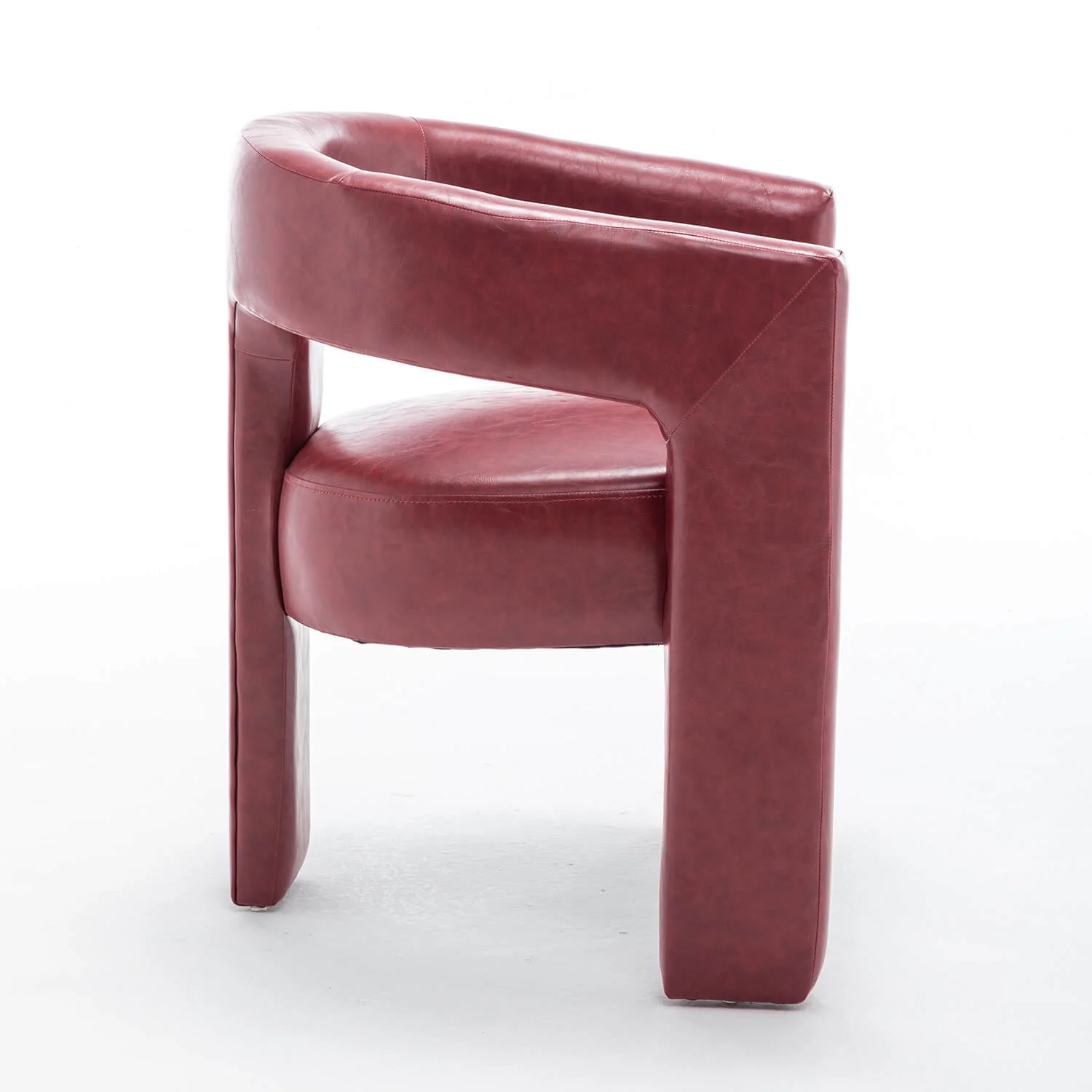 SEYNAR Modern Glam PU Leather Upholstered Dining Chair - Funk Metal Works LLC