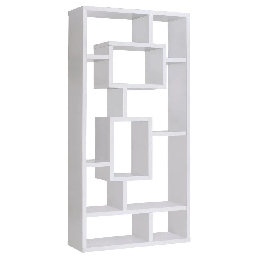 Cabianca - 10-shelf Bookcase - Funk Metal Works LLC