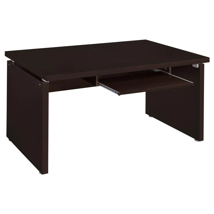 Skylar - Computer Desk With Key -board Drawer - Brown - Funk Metal Works LLC
