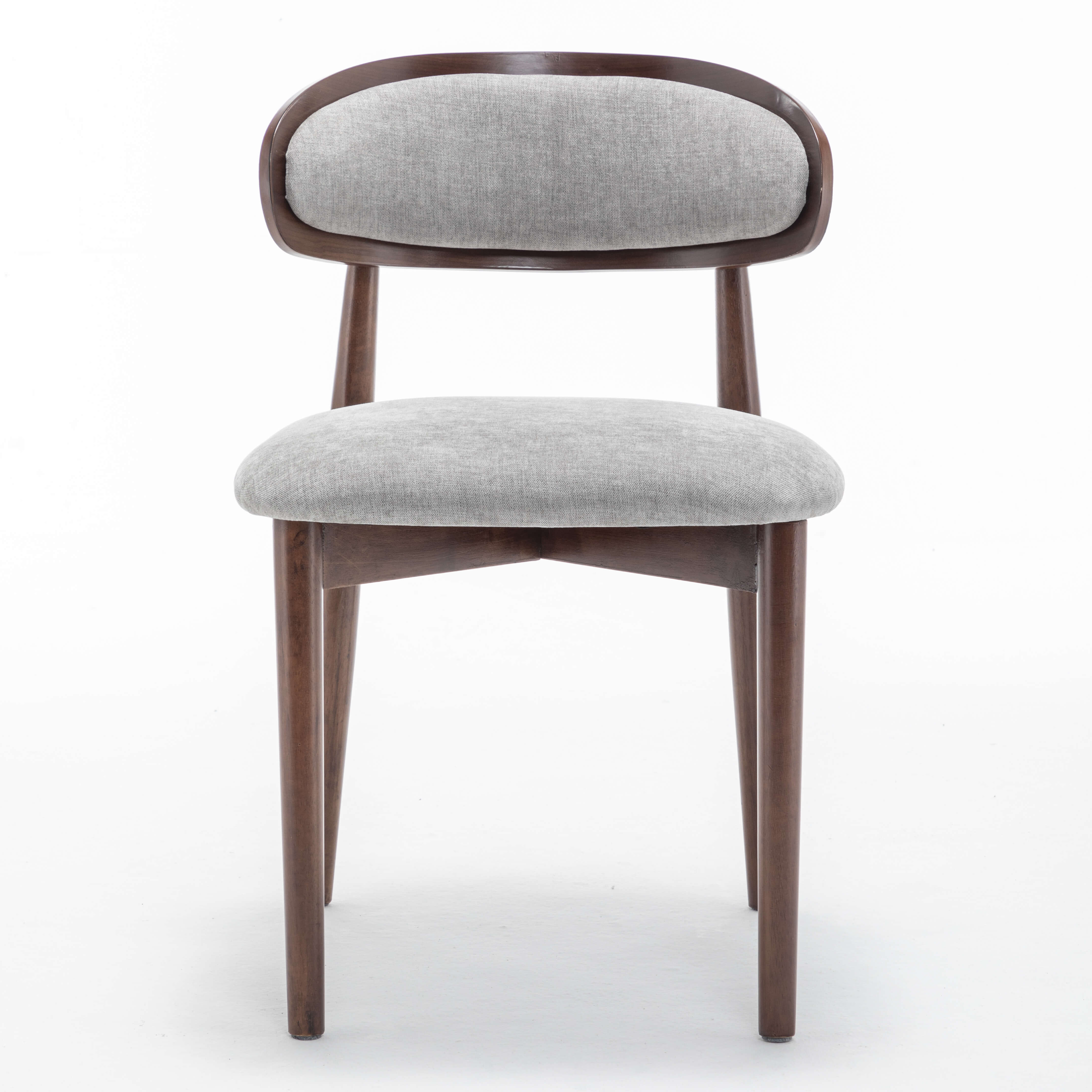 SEYNAR Set of 2/4/6 Mid-Century Modern Chenille Dining Chairs with Solid Wood Frame - Funk Metal Works LLC