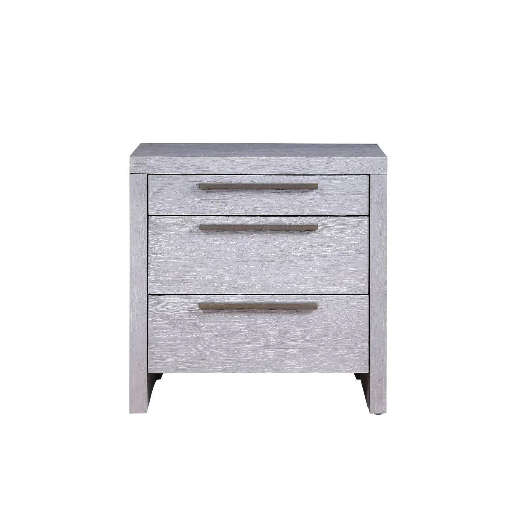 Aromas - Nightstand - White Oak - Funk Metal Works LLC
