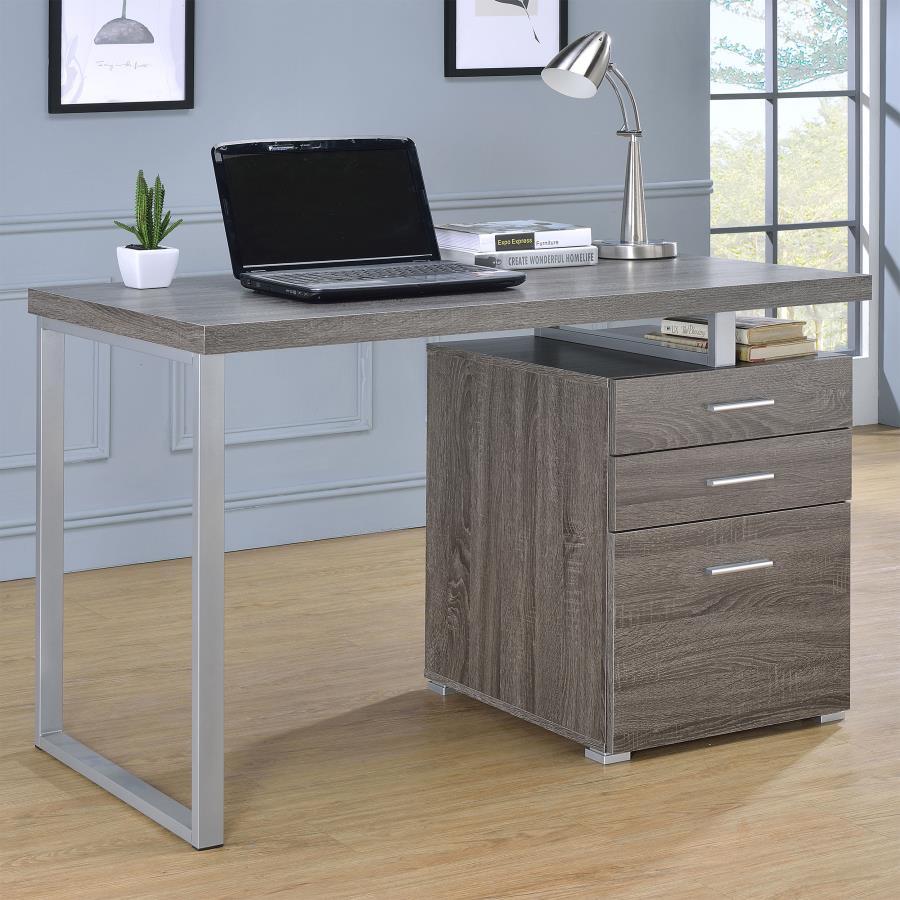 Brennan - 3-drawer Office Desk - Funk Metal Works LLC