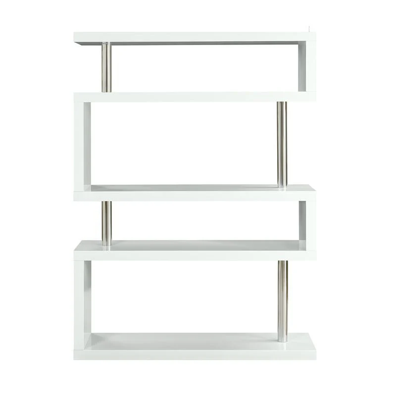 Buck II - Bookshelf - White Finish - Funk Metal Works LLC