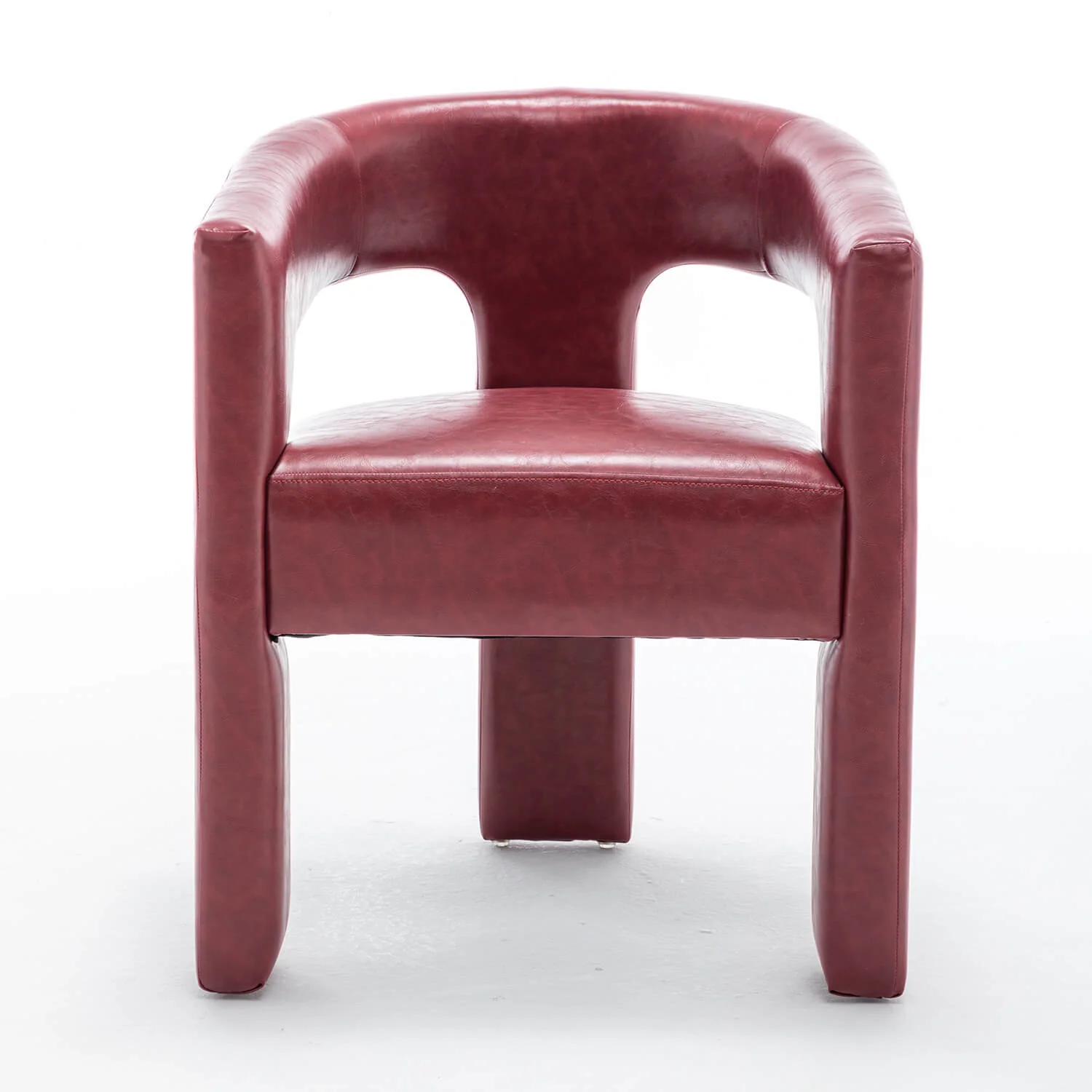 SEYNAR Modern Glam PU Leather Upholstered Dining Chair - Funk Metal Works LLC