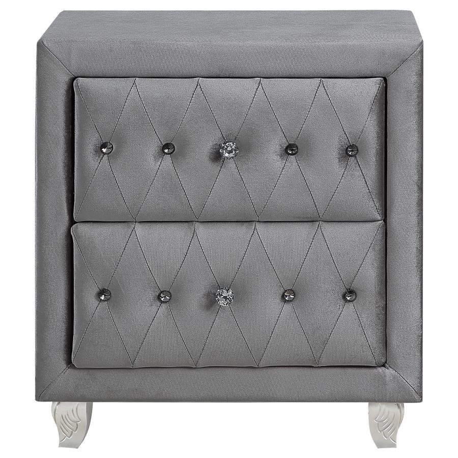 Deanna - 2-drawer Rectangular Nightstand - Funk Metal Works LLC