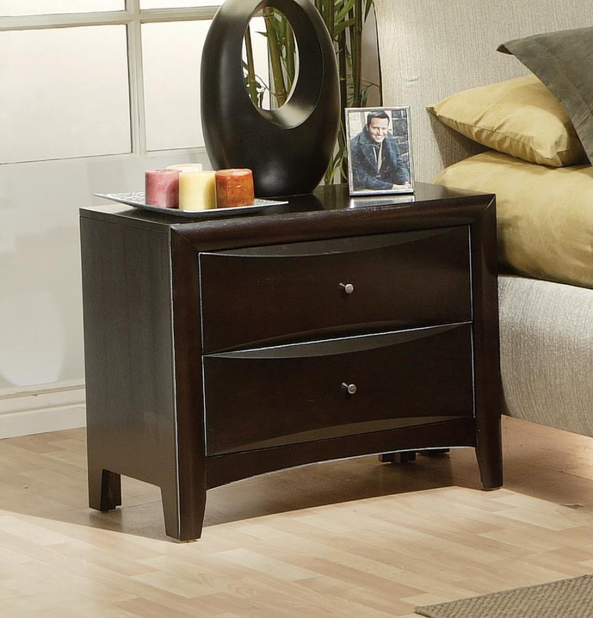 Phoenix - Nightstand - Brown - Funk Metal Works LLC