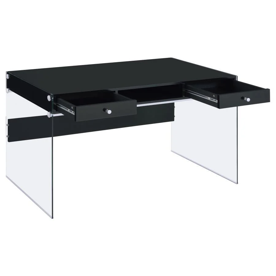 Dobrev - 2-drawer Writing Desk - Funk Metal Works LLC