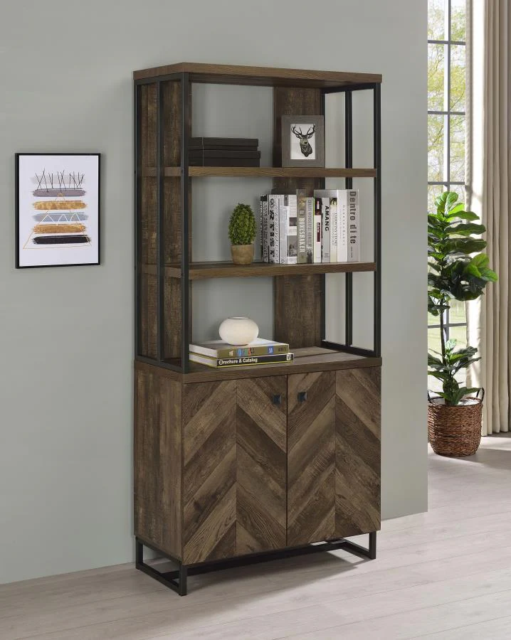 Millbrook - Bookcase - Brown - Funk Metal Works LLC