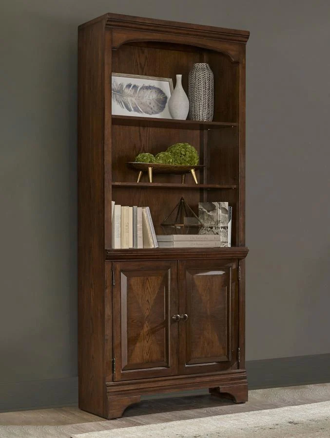 Hartshill - Bookcase With Cabinet - Funk Metal Works LLC