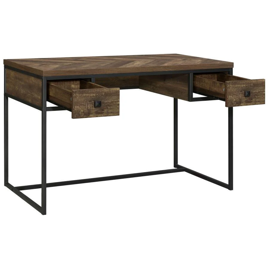 Millbrook - Writing Desk - Brown - Funk Metal Works LLC