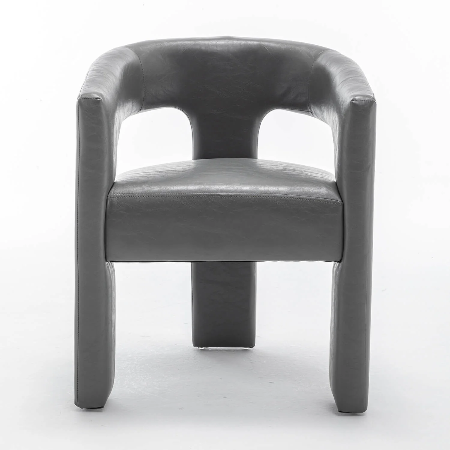 SEYNAR Modern Glam PU Leather Upholstered Dining Chair - Funk Metal Works LLC