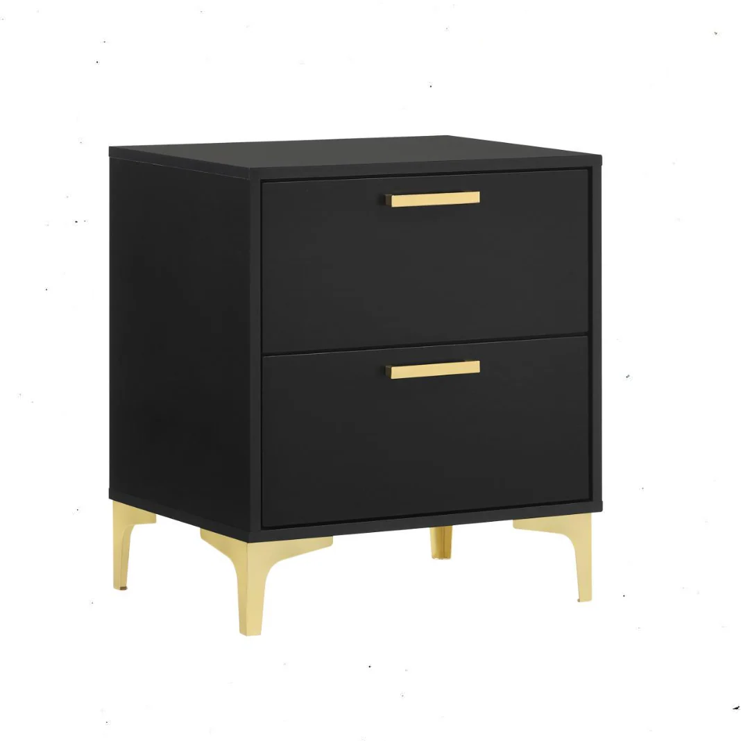 Kendall - Nightstand - Black - Funk Metal Works LLC