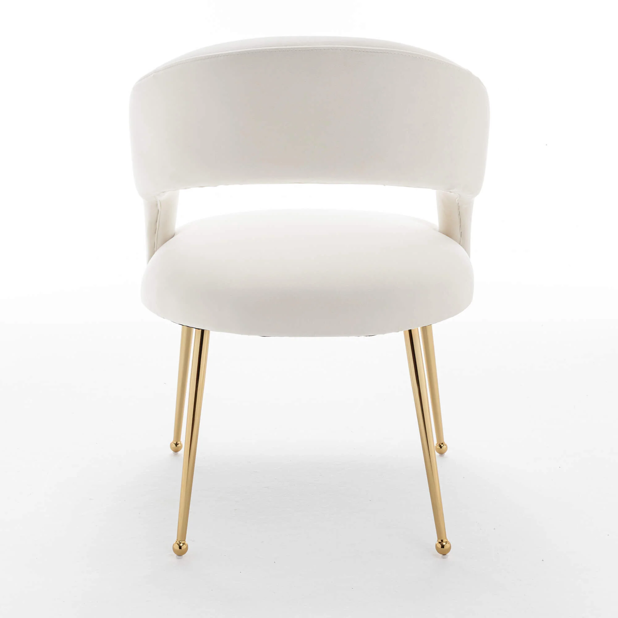 SEYNAR Mid Century Modern Velvet Upolstered Open-Back Dining Chair Set of 2/4/6 - Funk Metal Works LLC