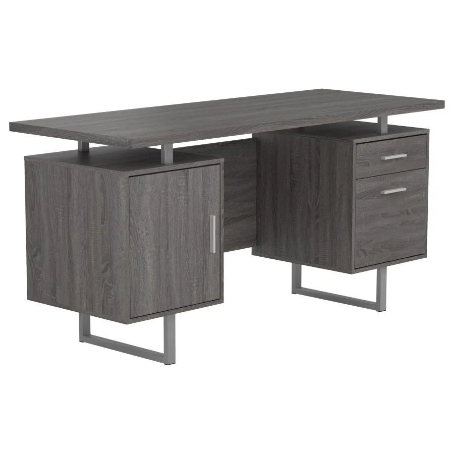 Lawtey - Floating Top Office Desk - Funk Metal Works LLC