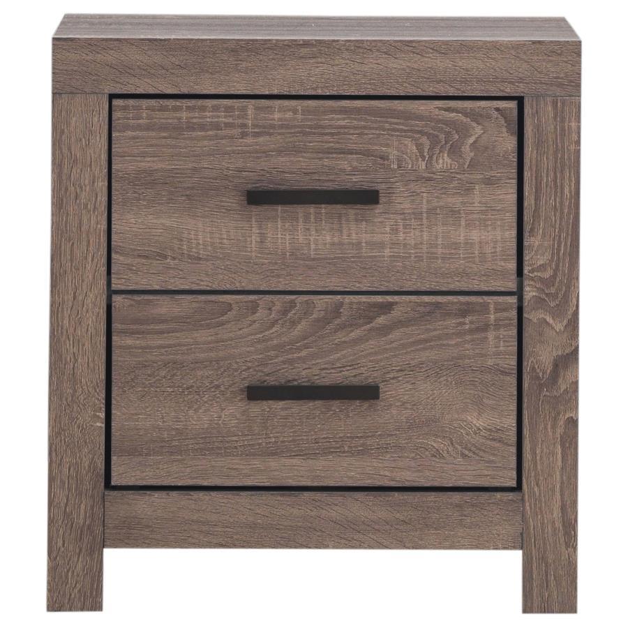 Brantford - 2-Drawer Nightstand - Barrel Oak - Funk Metal Works LLC