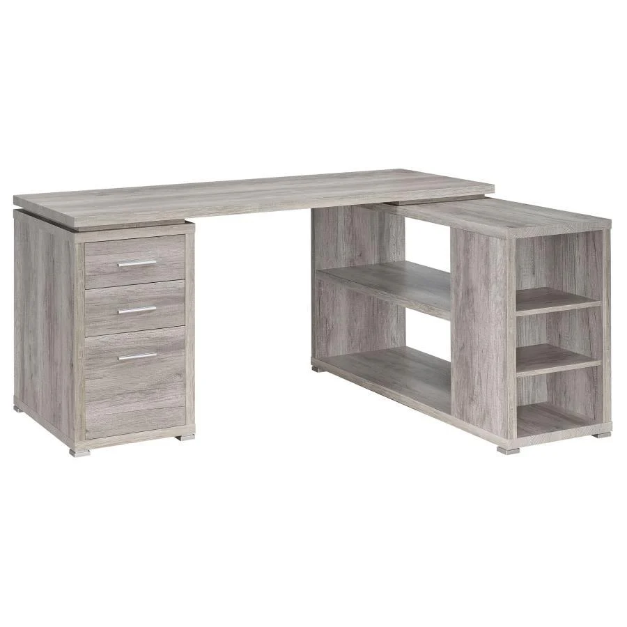 Yvette - L-shape Office Desk - Funk Metal Works LLC