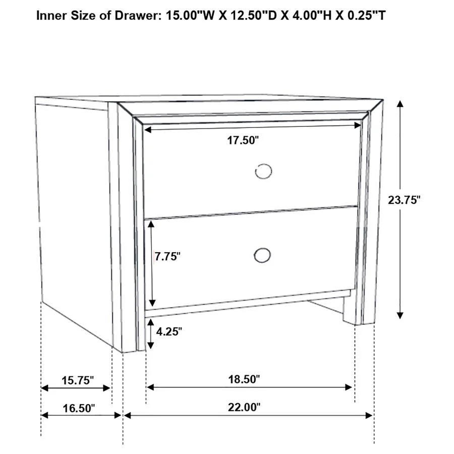 Serenity - Nightstand - Funk Metal Works LLC