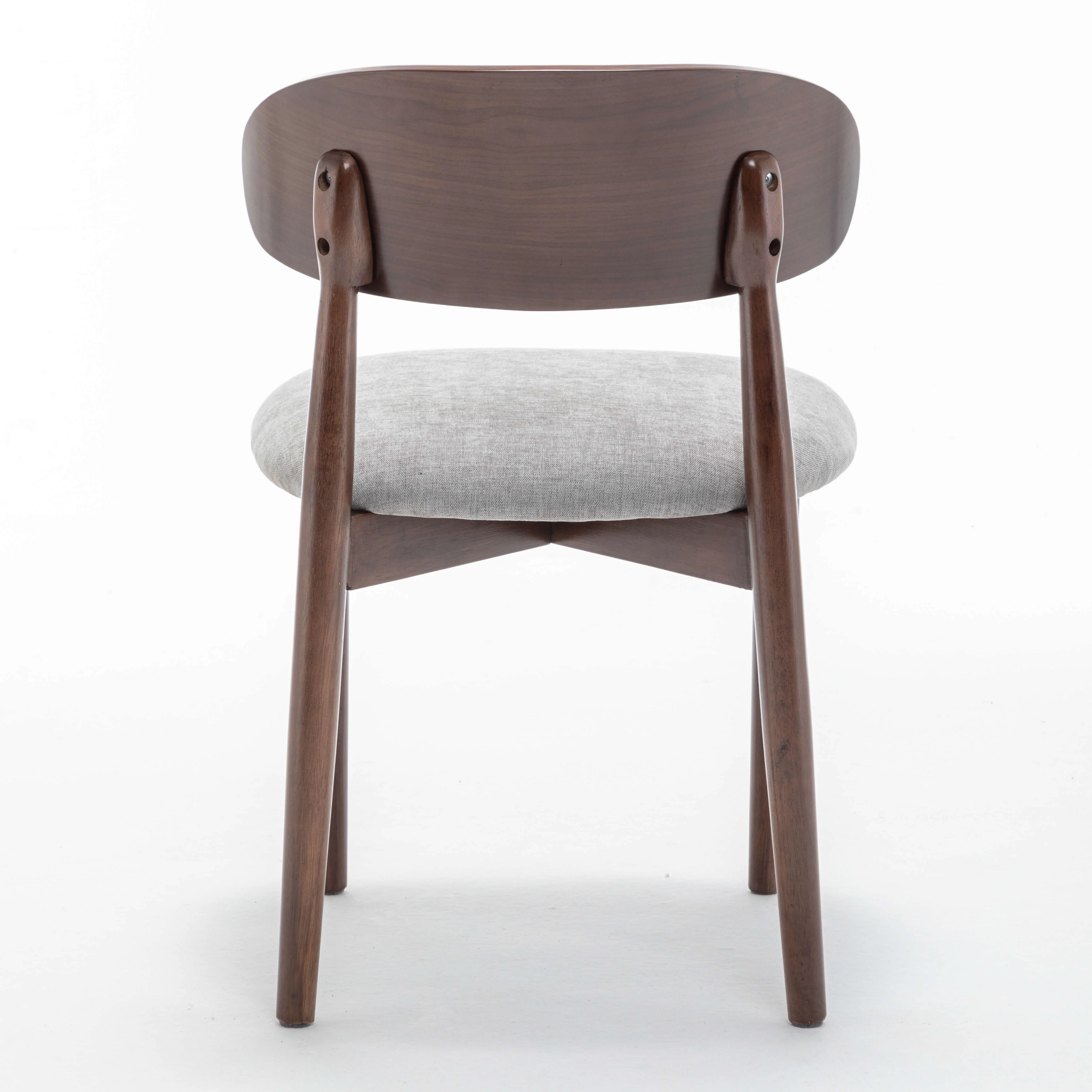 SEYNAR Set of 2/4/6 Mid-Century Modern Chenille Dining Chairs with Solid Wood Frame - Funk Metal Works LLC