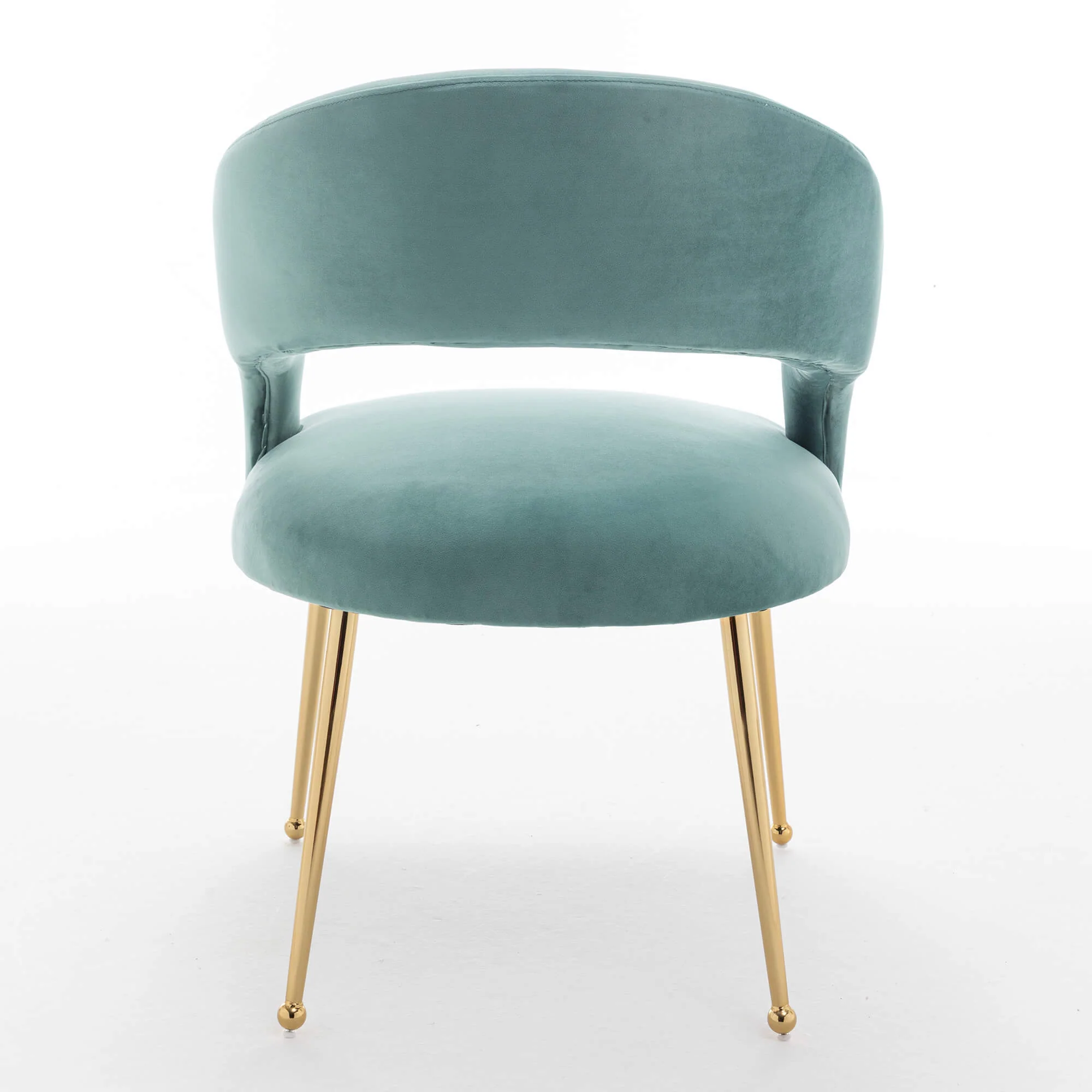 SEYNAR Mid Century Modern Velvet Upolstered Open-Back Dining Chair Set of 2/4/6 - Funk Metal Works LLC