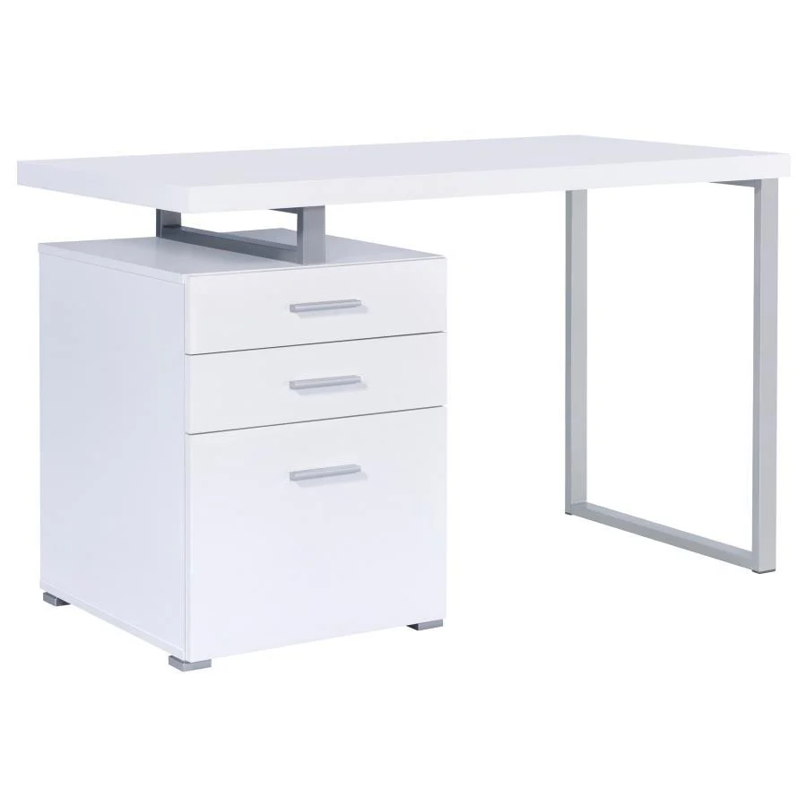Brennan - 3-drawer Office Desk - Funk Metal Works LLC