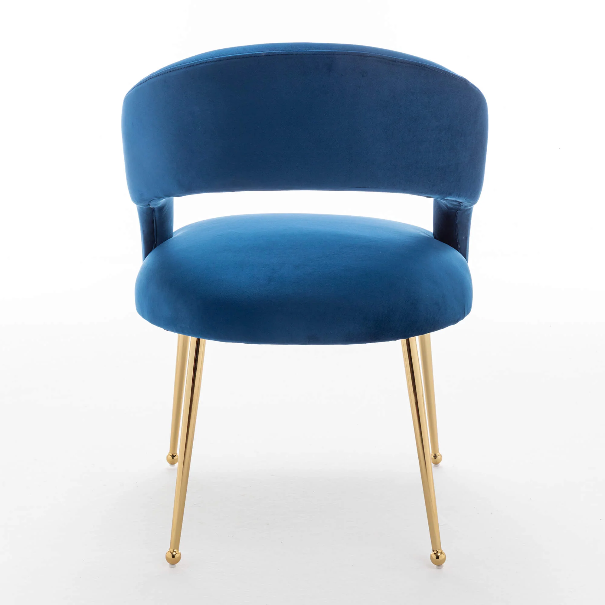 SEYNAR Mid Century Modern Velvet Upolstered Open-Back Dining Chair Set of 2/4/6 - Funk Metal Works LLC