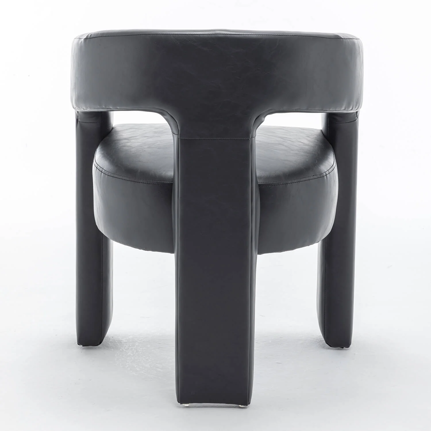 SEYNAR Modern Glam PU Leather Upholstered Dining Chair - Funk Metal Works LLC