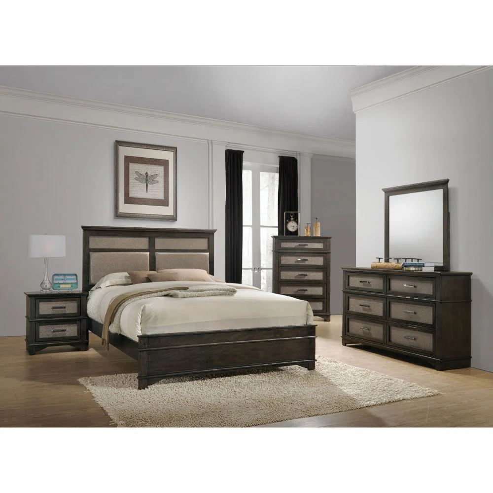 Anatole - Nightstand - Dark Walnut - Funk Metal Works LLC