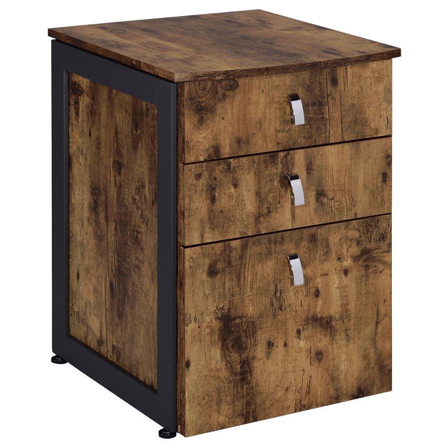 Estrella - Filing Cabinet - Brown - Funk Metal Works LLC