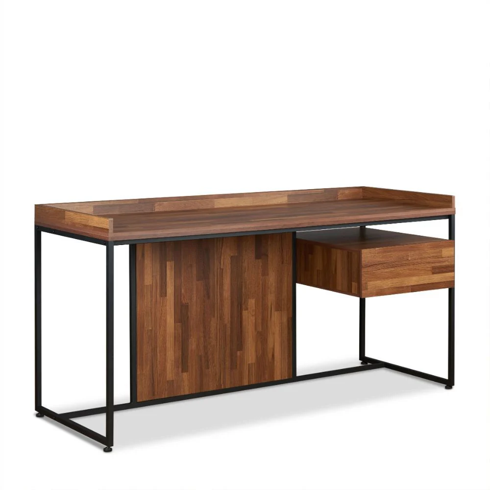 Sara - Desk - Walnut & Sandy Black - Funk Metal Works LLC