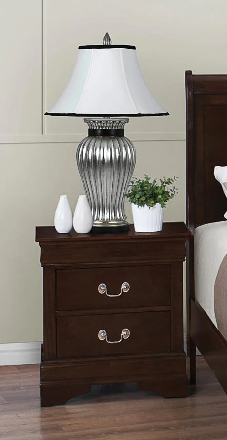 Louis Philippe - Two-drawer Nightstand - Funk Metal Works LLC