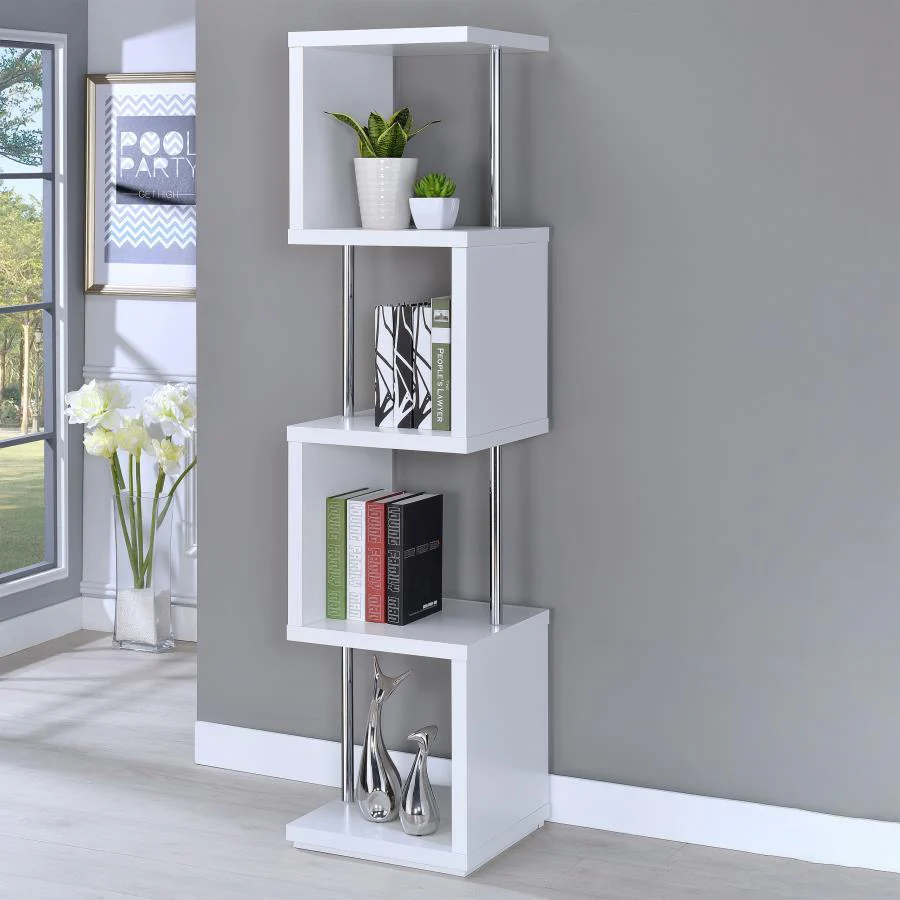 Coaster - 4-shelf Bookcase - Funk Metal Works LLC