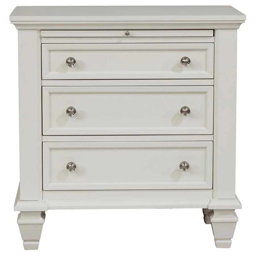 Sandy Beach - 3-drawer Nightstand - Funk Metal Works LLC