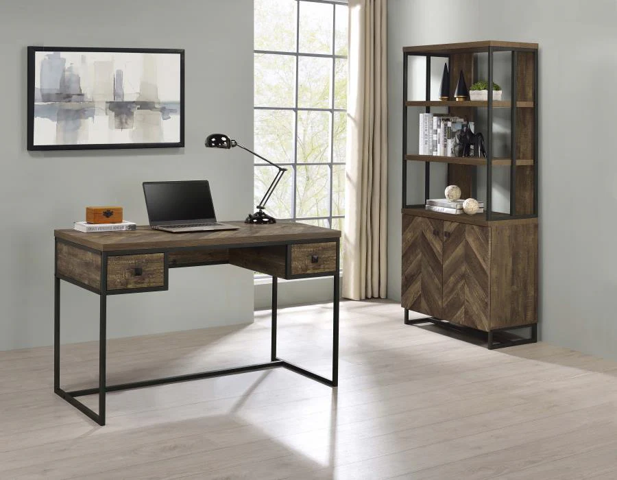 Millbrook - Bookcase - Brown - Funk Metal Works LLC