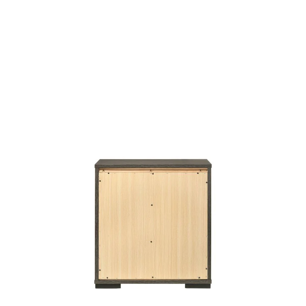 Escher - Nightstand - Gray Oak - Funk Metal Works LLC