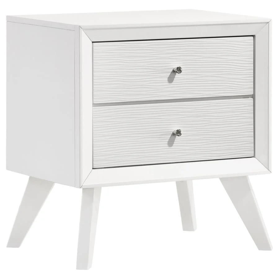 Nightstand - White - Funk Metal Works LLC