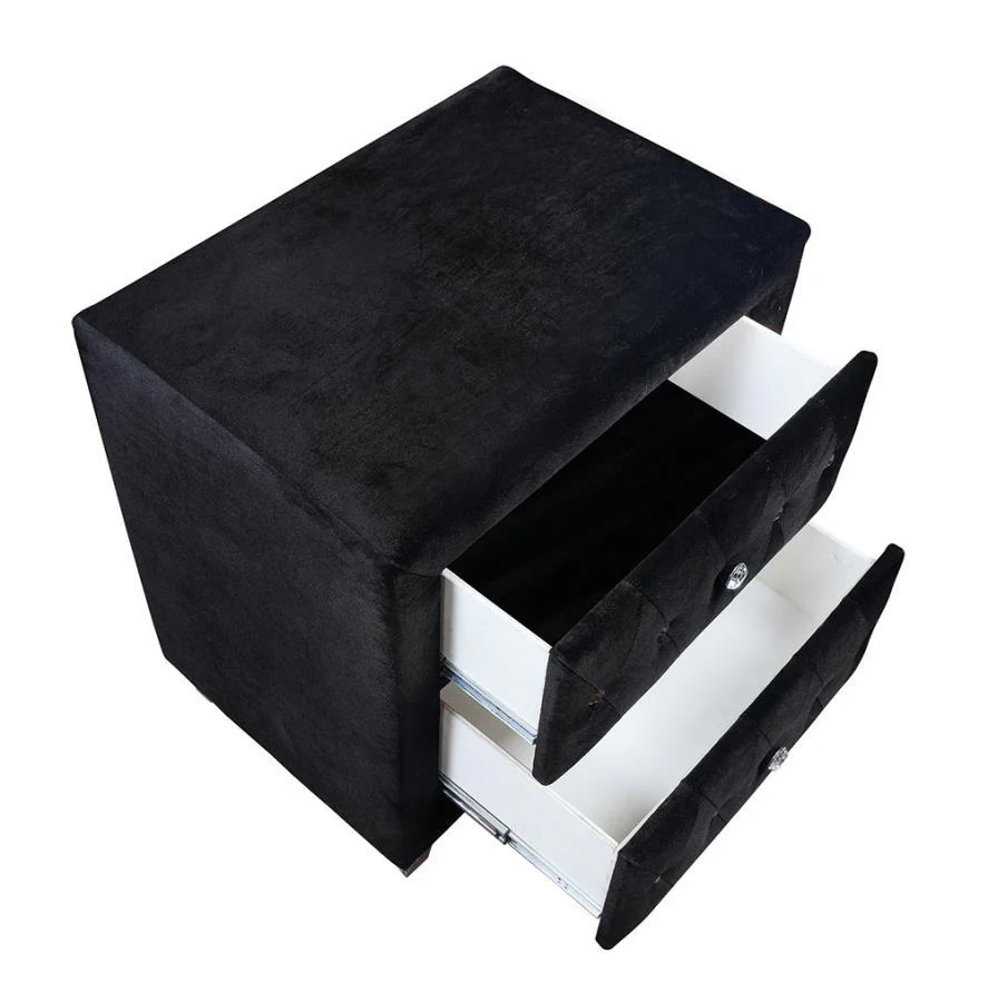 Deanna - 2-drawer Rectangular Nightstand - Funk Metal Works LLC