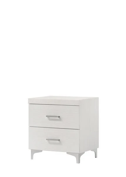 Casilda - Nightstand - White Finish - Funk Metal Works LLC