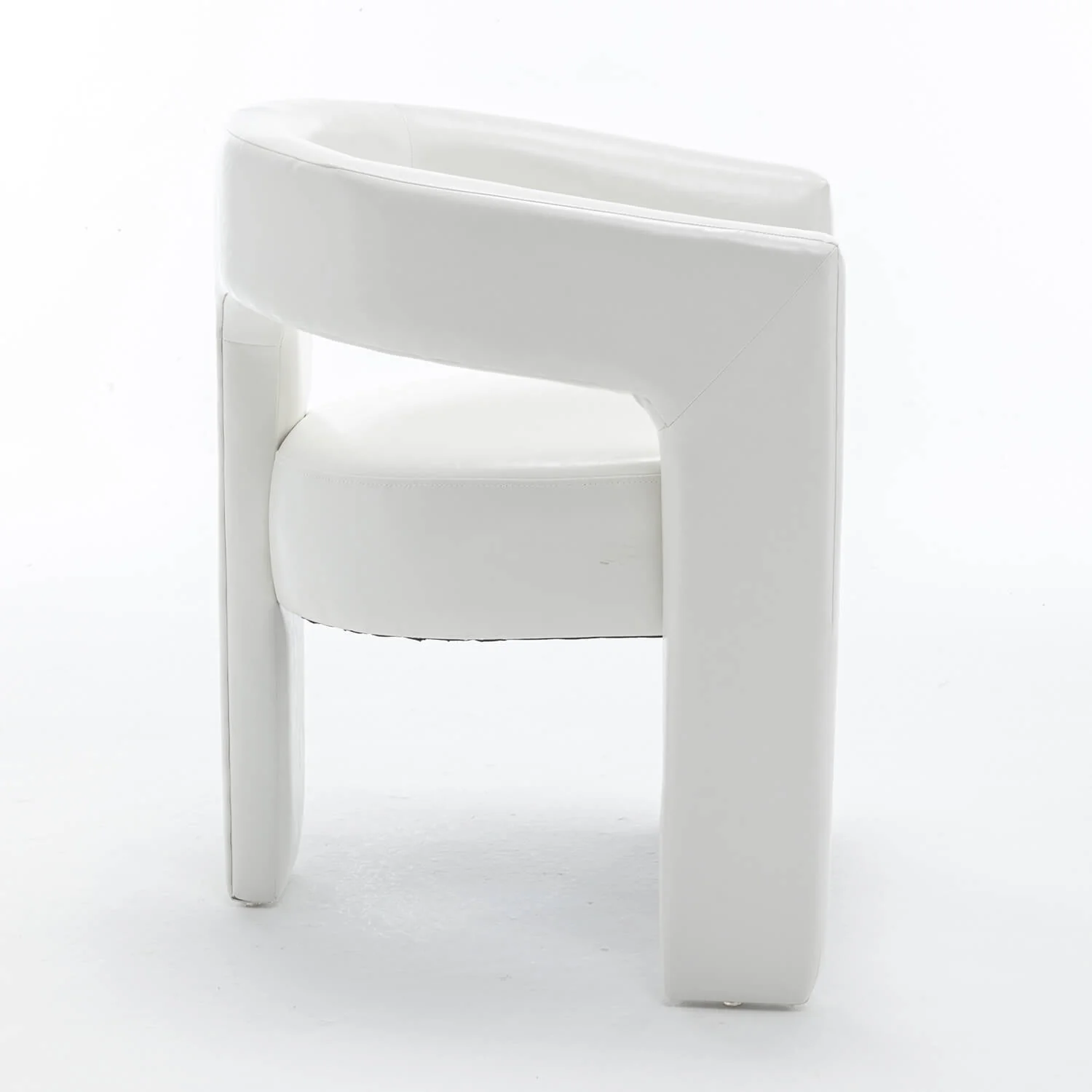 SEYNAR Modern Glam PU Leather Upholstered Dining Chair - Funk Metal Works LLC