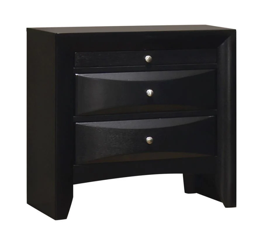 Briana - Nightstand - Black - Funk Metal Works LLC