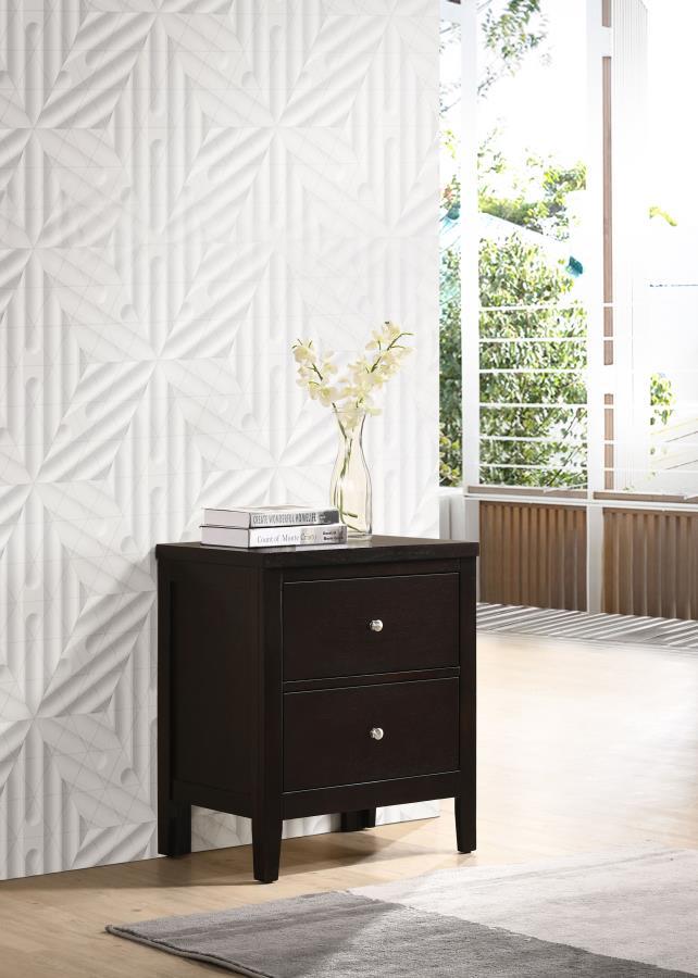 Carlton - 2-drawer Rectangular Nightstand - Funk Metal Works LLC