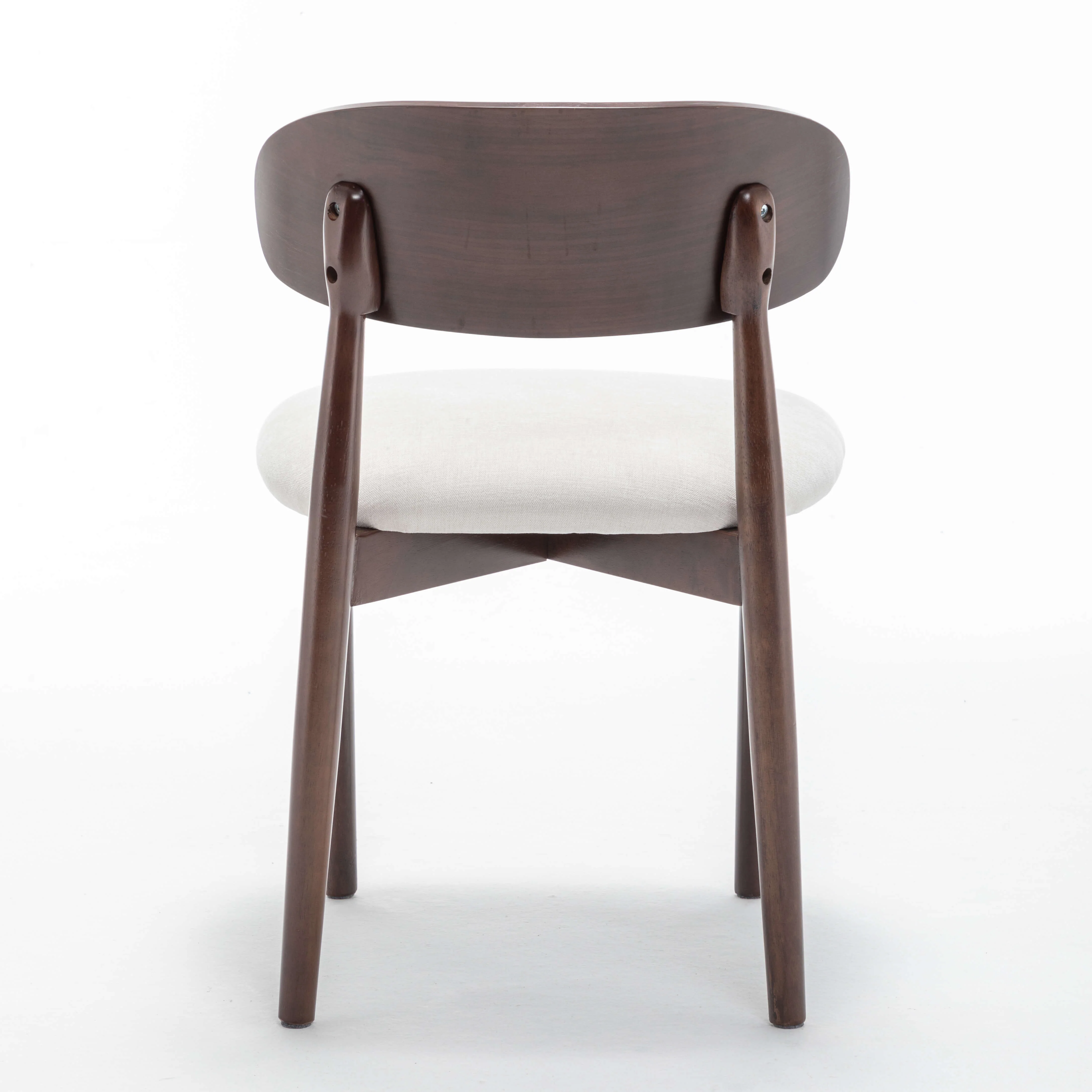 SEYNAR Set of 2/4/6 Mid-Century Modern Chenille Dining Chairs with Solid Wood Frame - Funk Metal Works LLC