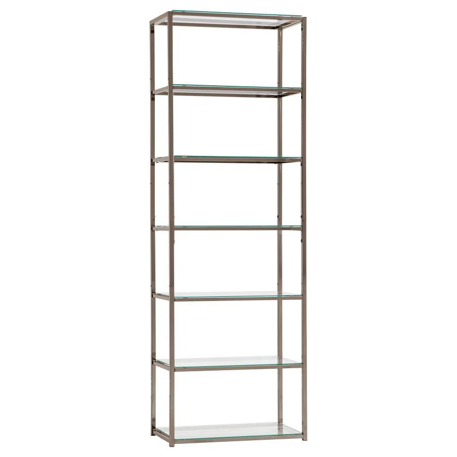 Kate - Bookcase - Gray - Funk Metal Works LLC