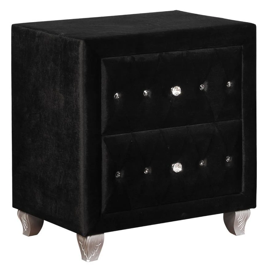 Deanna - 2-drawer Rectangular Nightstand - Funk Metal Works LLC