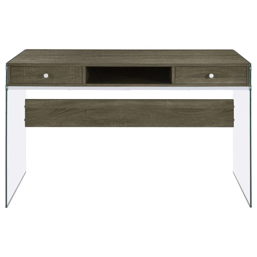 Dobrev - 2-drawer Writing Desk - Funk Metal Works LLC