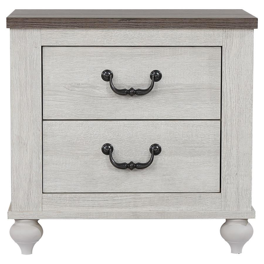 Stillwood - 2-Drawer Nightstand - White - Funk Metal Works LLC