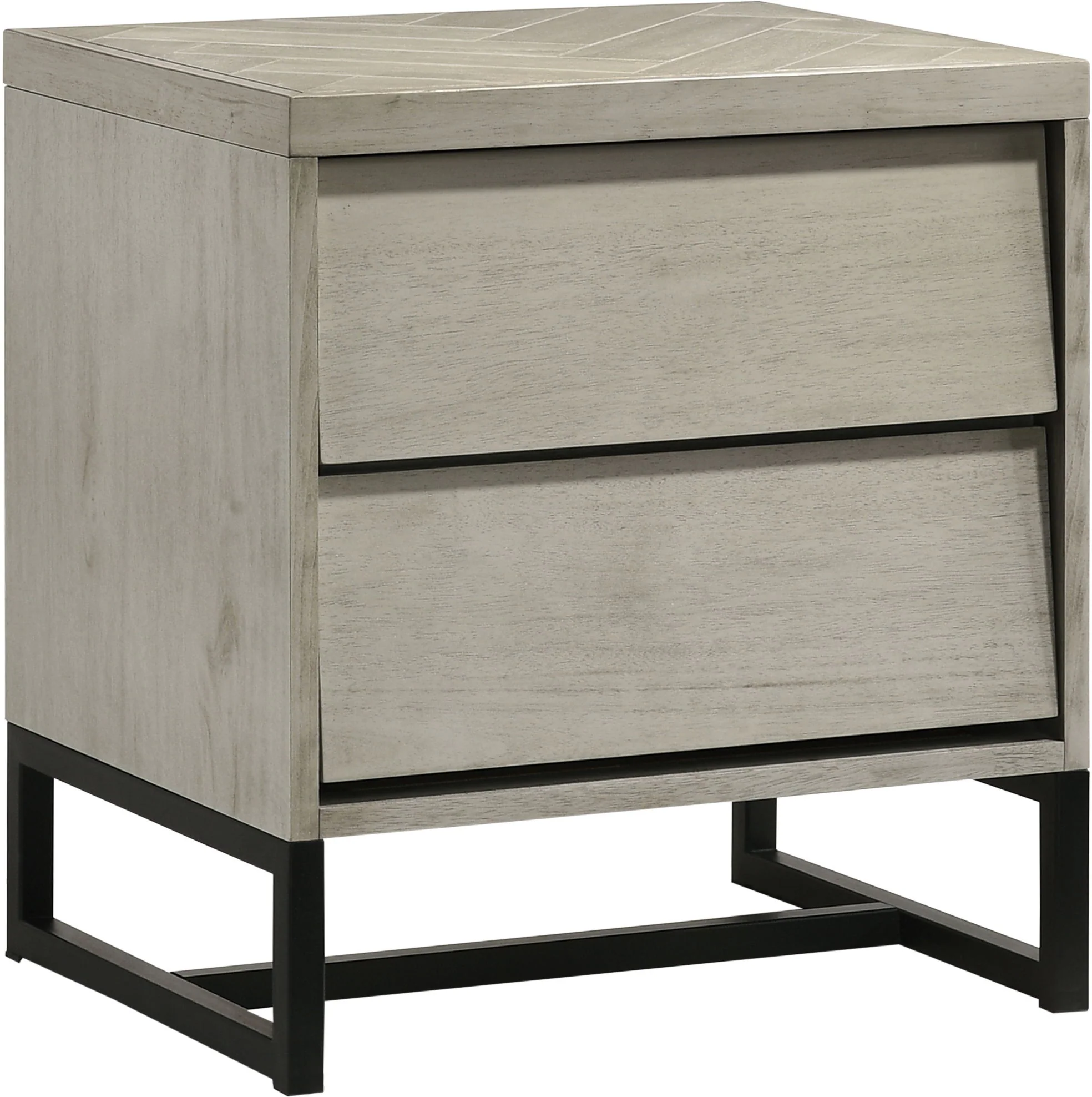 Weston - Night Stand - Grey Stone - Funk Metal Works LLC