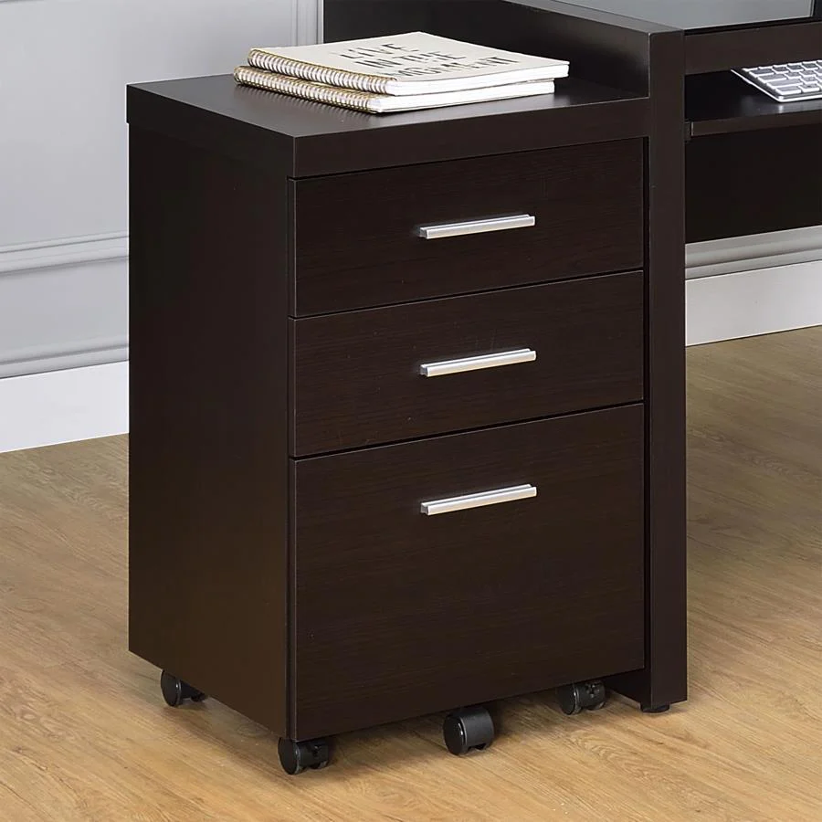 Skylar - 3-drawer Mobile File Cabinet - Funk Metal Works LLC
