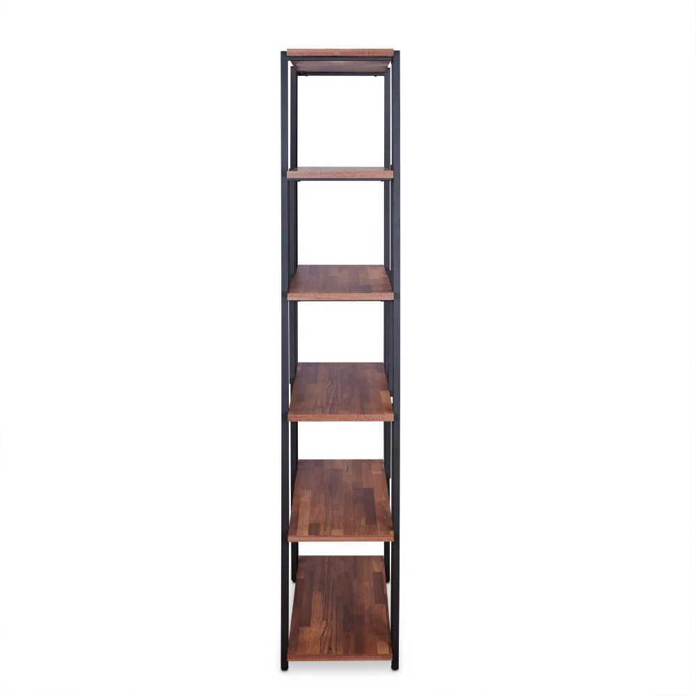 Sara - Bookshelf - Walnut & Sandy Black - Funk Metal Works LLC