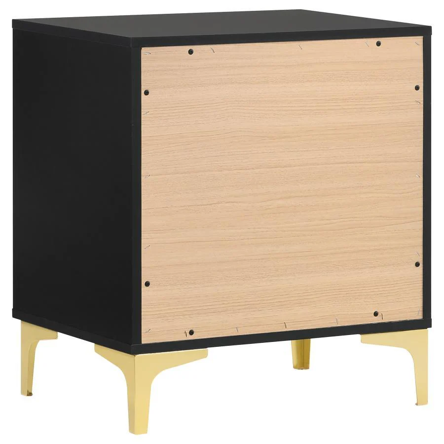 Kendall - Nightstand - Black - Funk Metal Works LLC